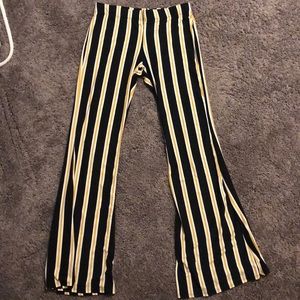 VIBE Striped Flare Pants